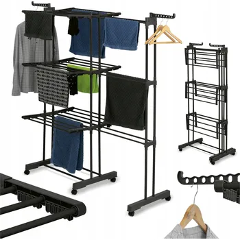 Sušák na prádlo Volně stojící vertikální Sušák Konighoffer 66-66 cm