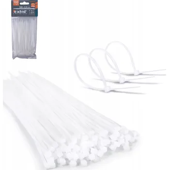 Stahovací páska STĚHOVACÍ PÁSKY / STAHOVACÍ PÁSKY KABELOVÉ UNIVERZÁLNÍ 2,5 x 100 MM BÍLÉ 100 KS