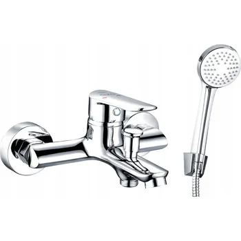 Vodovodní baterie Nástěnná vanová baterie Duro stříbrná