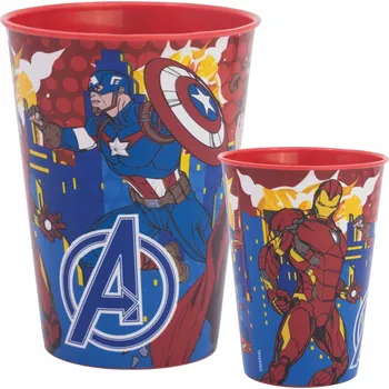 KUBEČEK HRNEK 260 Ml AVENGERS HULK IRON PLASTOVÝ BEZ BPA VELKÝ