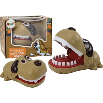 Desková hra Arkádová hra - Štěně - zatlač zuby, hnědá