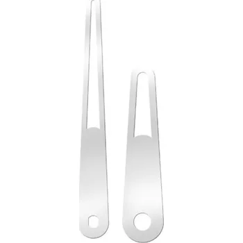 Kuchyňská minutka Hodinové ručky kovové /129 - 0556 stříbrné