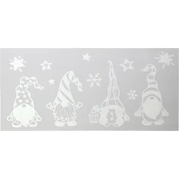 Vánoční dekorace Nálepka na okno vánoční, 24 × 55 cm 35766A