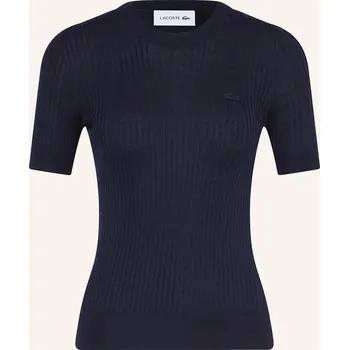 Dámský svetr Lacoste Dámské Úpletové Tričko Z Merino Vlny, tmavě modrá, 40