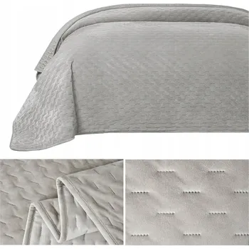 Prostěradlo Přehoz na postel Łóżkoholicy velur 170 cm x 210 cm šedý