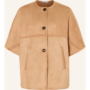 Dámský kabát Max Mara Dámská Kšiltovka Zaza V Koženém Vzhledu, velbloudí, 36