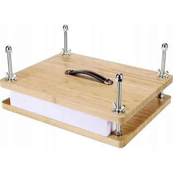 Obraz PRASA DO KSIĄŻEK SOLIDNA DREWNIANA MASZYNA INTROLIGÁTORSKÁ RUKOJEŤ 30x20