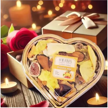 Sušené ovoce CHURMA Sušené ovocné plody v tvaru srdce MIX 150 g