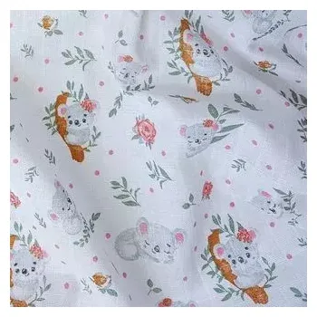 látková plena Plena tisk 70x70 koala holčička 70x70