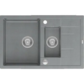 Granitový dřez Dřez jednopůlkomorový Quadron Morgan 156 granit šedý
