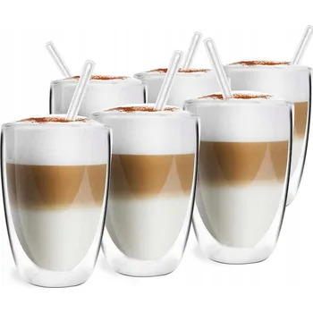 Sklenice Sklenice na cappuccino Vialli Design 350 ml 6 ks