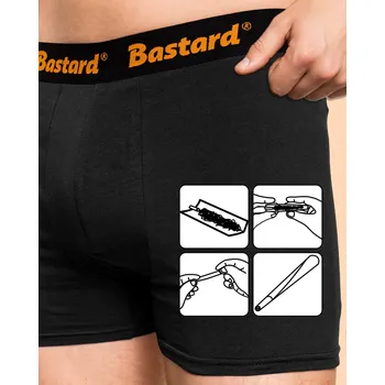 Trenýrky Bastard Joint boxerky Black