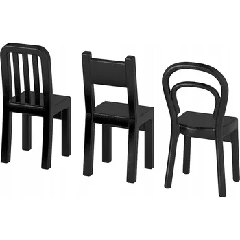 Věšák FJANTIG černý nástěnný háček, 3 ks Ikea
