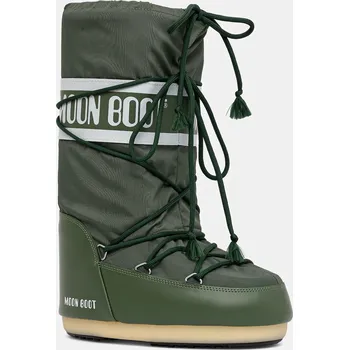 Dámská zimní obuv Sněhule Moon Boot MB ICON NYLON zelená barva, 80D1400440 G016, 35/38, 77X