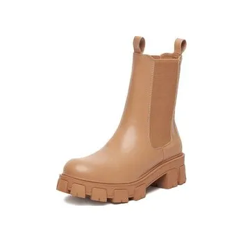 Dámská zimní obuv DeeZee Kotníková obuv s elastickým prvkem ZAL12837-22 Hnědá 37