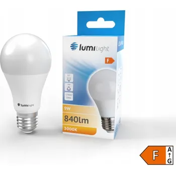 Žárovka LED ŽÁROVKA E27 9W 840LM A60 TEPLÁ BARVA AL+PC