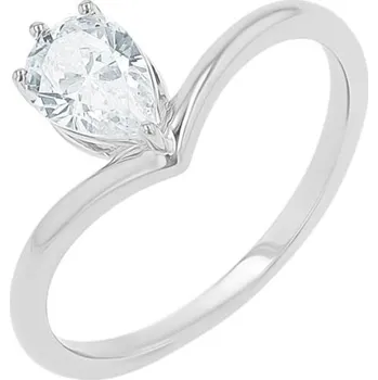 Prsten Vykrojený zásnubní prsten s pear moissanitem Ingrid