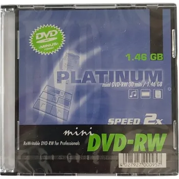 Mini DVD-RW Platinum 1,46 GB, 30 minut záznamu