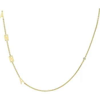 Náhrdelník Náhrdelník se 4 písmenky podle vaší volby a diamantem Lupe