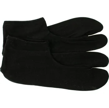 Pánské ponožky Japonské elastické TABI ponožky černé nylonové Vyrobeno v Japonsku velikost 42-43