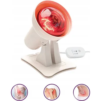 Lampička Infračervená lampa s časovačem a žárovkou pro úlevu od svalové únavy 150W