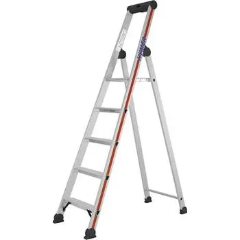 Žebřík HYMER hliníkové schůdky s plošinou typ 4026, 1 x 5, délka 1,85 m