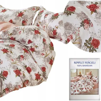 Povlečení Povlečení 160x200 3 dílů bavlněný satén AIDA komplet 2x povlak na polštář