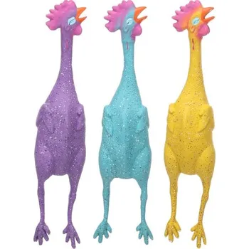 Hračka pro psa Hračka latex Freckles slepice 48,5cm mix barev Flamingo