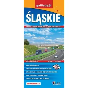 Cestování Mapa samochodowo-kraj. - Śląskie 1: 210 000 w.2014 - praca zbiorowa