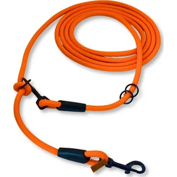 Vodítko pro psa PafDog® Přepínací nastavitelné vodítko 10mm, oranžové extra pevné PAF-617