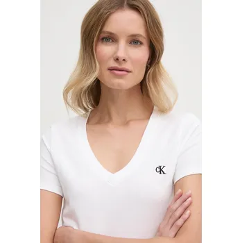 Pánské tričko Tričko Calvin Klein Jeans J20J213716 béžová 01X, vel. L