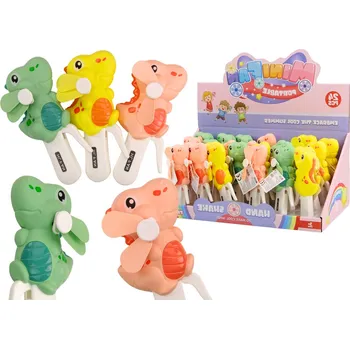 Hračka na písek Mamido Ruční mini větráček Dino pro děti 3 barvy