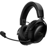 HyperX Cloud III S Wireless Gaming Headset Black, bezdrátová sluchátka, odnímatelný mikrofon, s mikrofonem, USB, 64 Ohm