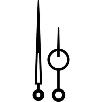 Kuchyňská minutka Hodinové ručky kovové /42 - 0034 černé