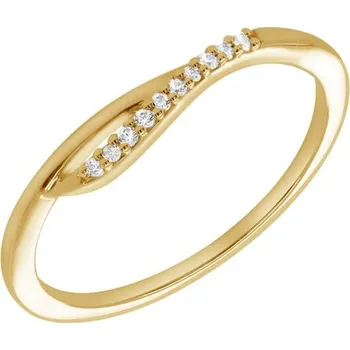 Prsten Atypický prsten ze zlata s lab-grown diamanty Terje