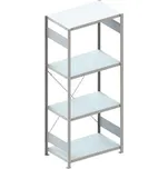 META zásuvný základní regál 2000 x 750 x 600 mm 4 police 100 kg