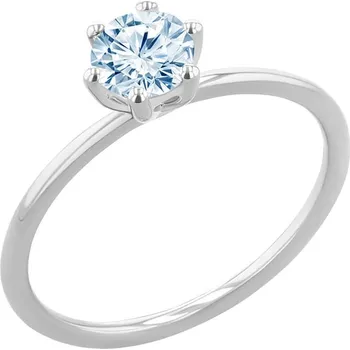 Prsten Zásnubní prsten s akvamarínem Birdie