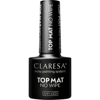 Lak na nehty Claresa Top Matt No Wipe Matný hybridní top bez výpotku 5 ml