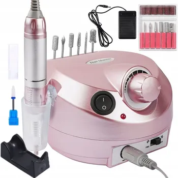 Bruska na nehty BRUSKA NA NEHTY MANIKÚRA PEDIKÚRA PROFESIONÁLNÍ 65W SADA FRÉZ