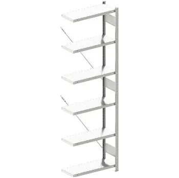 Dílenský regál META zásuvný regál nástavný 2500x750x300 mm, nosn. 100 kg