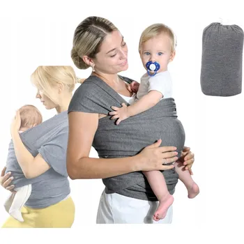 Šátek na nošení dítěte Šátek na nošení dětí AZAJ XL - pružný, vázací