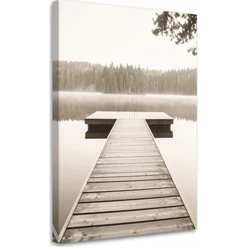 Obraz Obraz do obýváku ložnice kanceláře, Můstek jezero krajina příroda 40x60