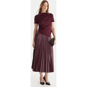 Dámská sukně Vero Moda Sukně z imitace kůže Bella Holly 10319036 Fialová Regular Fit L