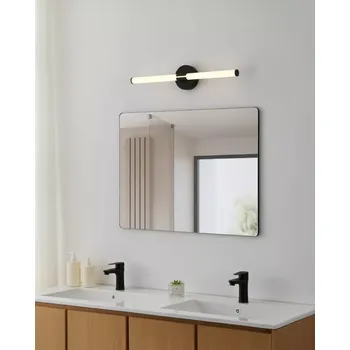 Koupelnové svítidlo Eglo 901853 RAMOLA - Koupelnové svítidlo k zrcadlu v černé barvě, LED 11W, 3000+4000+6500K, IP44, 60cm (Světlo do koupelny nad zrcadlo se změnou barvy světla)