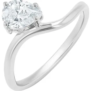 Prsten Zásnubní prsten s pear lab-grown diamantem Thalia