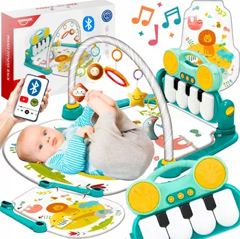 Hrací deka PODLOŽKA PRO MIMINKA VZDĚLÁVACÍ PIANO FUNKCE BLUETOOTH SILNÁ DEKA 0+