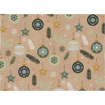 Papír MFP Paper Balící papír vánoční KRAFT V296 100x70 Počet kusů: 5ks -(17Kč/kus)