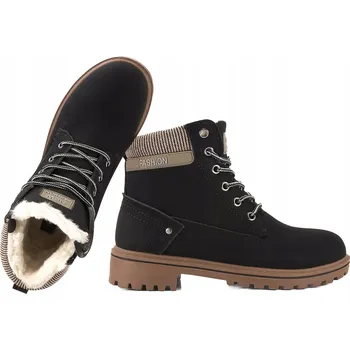 Dámská obuv POTOCKI 25-97301BK DÁMSKÉ ZIMNÍ BOTY TRAPERY ZATEPLENÉ 39 Černá