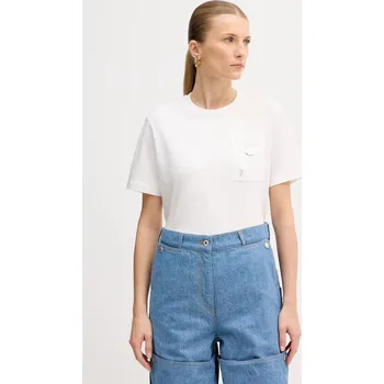 Pánské tričko Bavlněné tričko Kenzo FF52TS1504SG.02 bílá 00X, vel. L