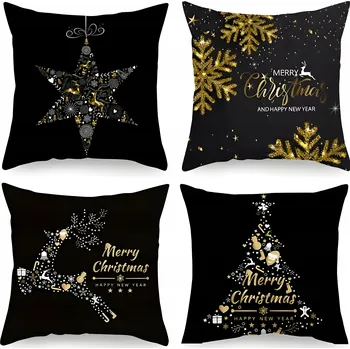 Povlak na dekorativní polštářek Povlak na polštář 40x40 VÁNOČNÍ povlaky na polštáře sváteční na polštář POLŠTÁŘKY na spaní